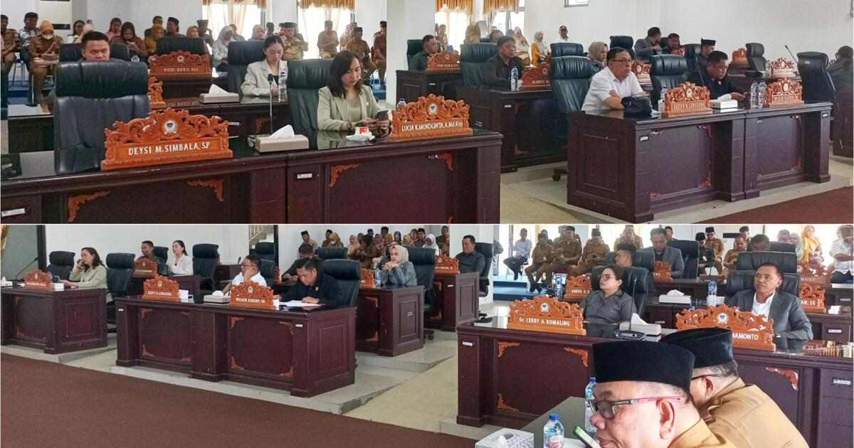 Rapat Paripurna DPRD Boltim membahas Ranperda Pedoman Pemilihan Sangadi
