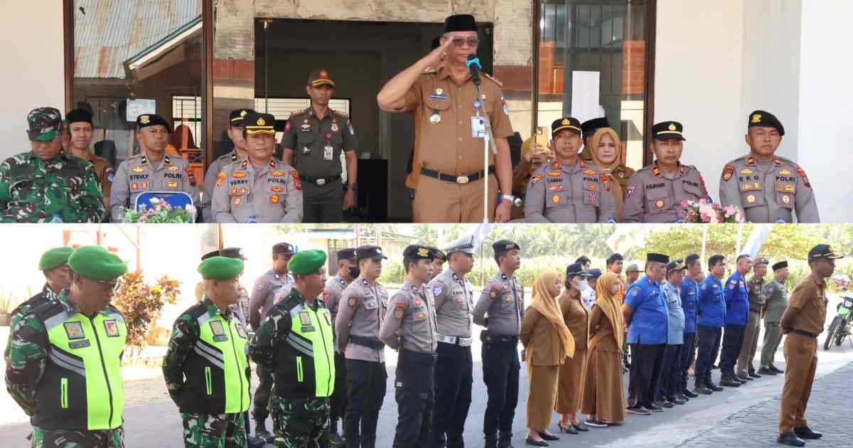 Bupati Boltim Oskar Manoppo memimpin Apel Gelar Pasukan Pencegahan Karhutla