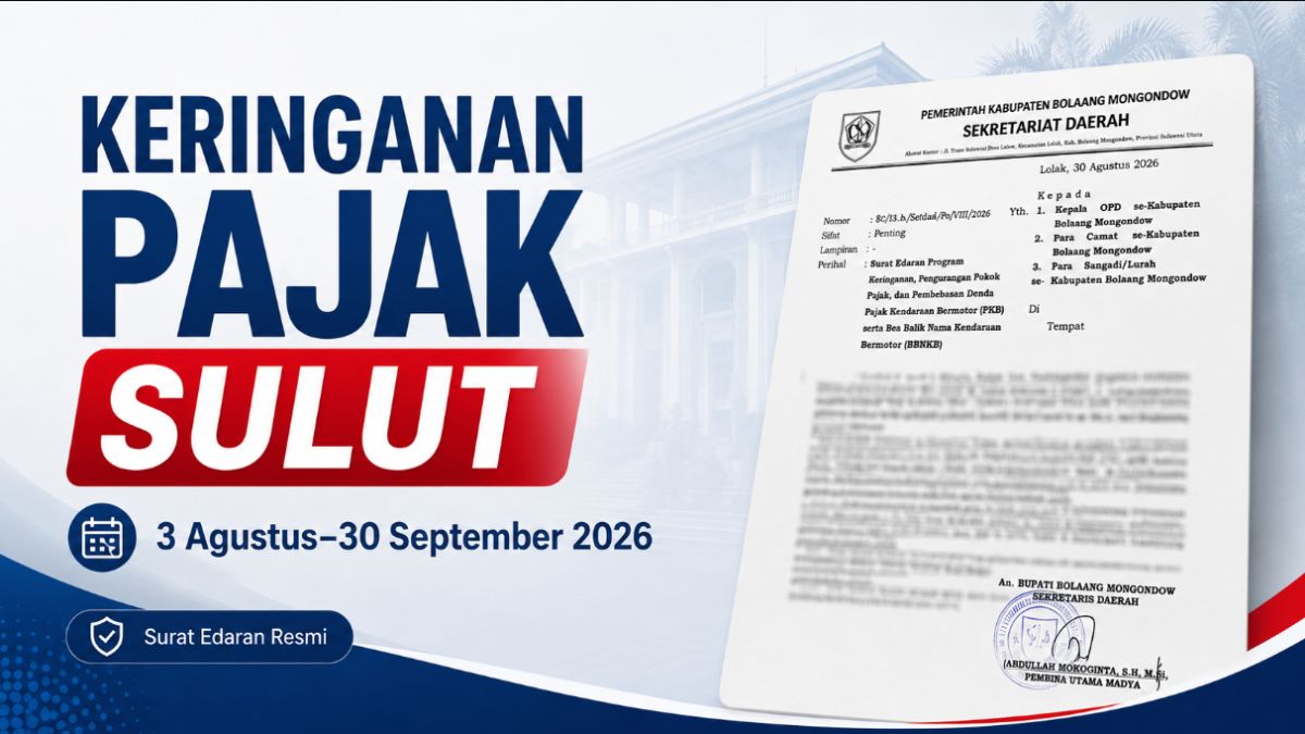 Keringanan pajak kendaraan Sulawesi Utara 2026