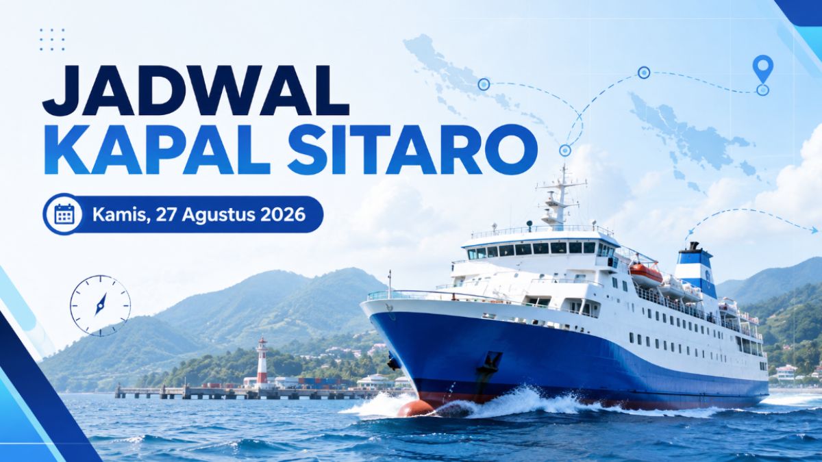 jadwal kapal Sitaro 27 Agustus 2026