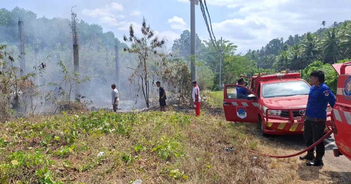 Karhutla terjadi di perbatasan Desa Kotabunan Selatan dan Paret Timur Boltim
