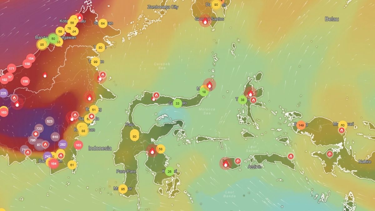 kualitas udara terbersih di Sulawesi