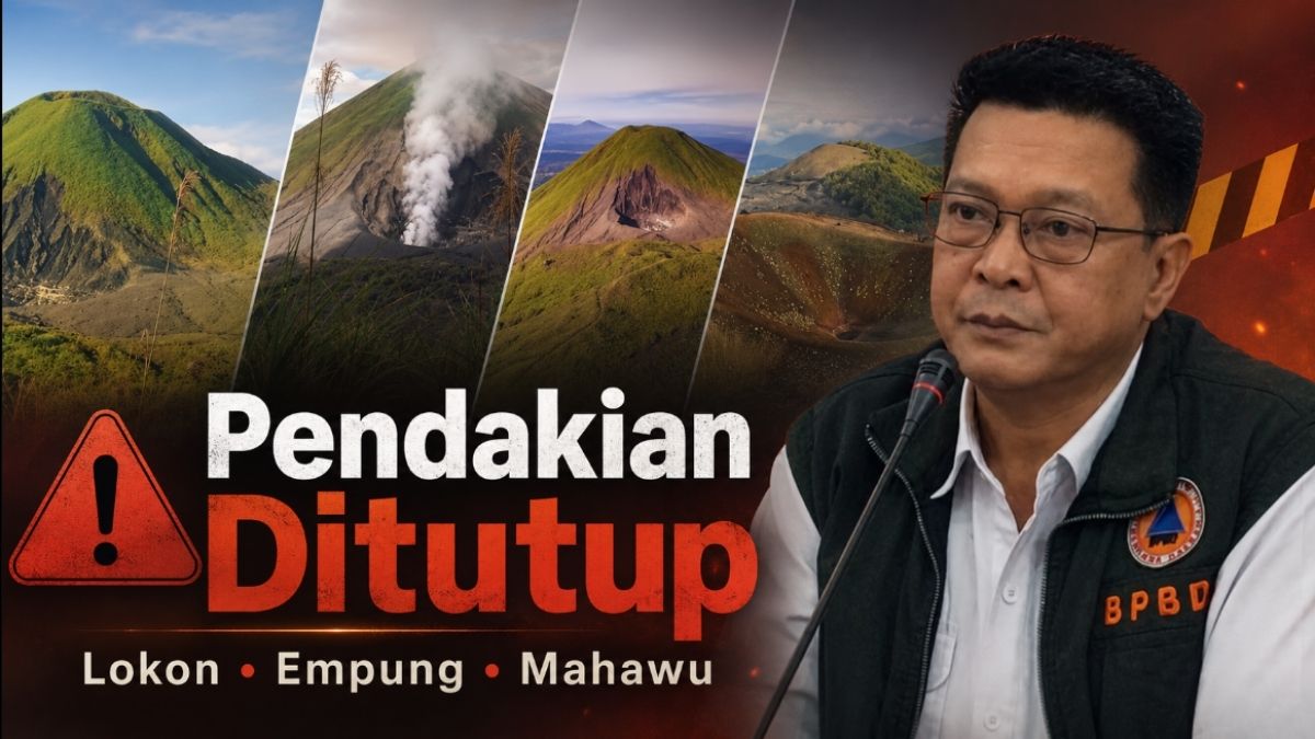 penutupan pendakian gunung Tomohon