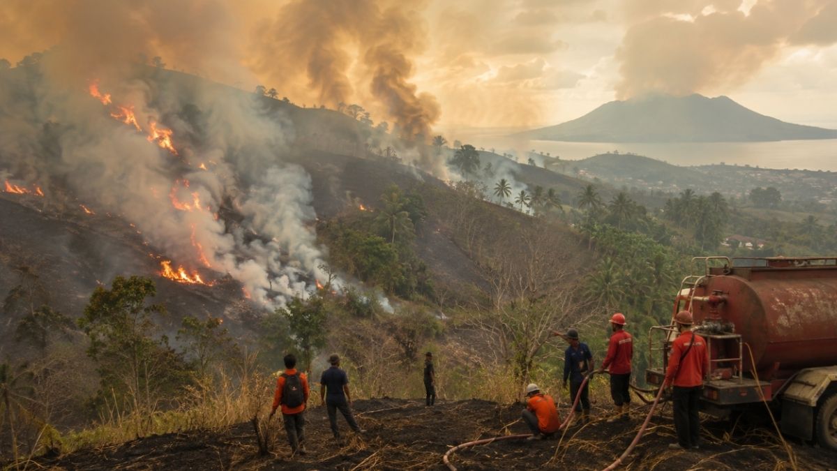 kebakaran hutan dan lahan Minahasa