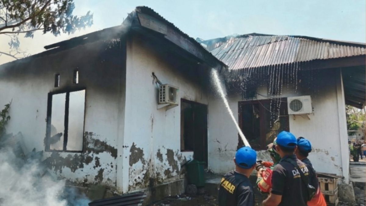 kebakaran Dinas Pertanian Bolmong