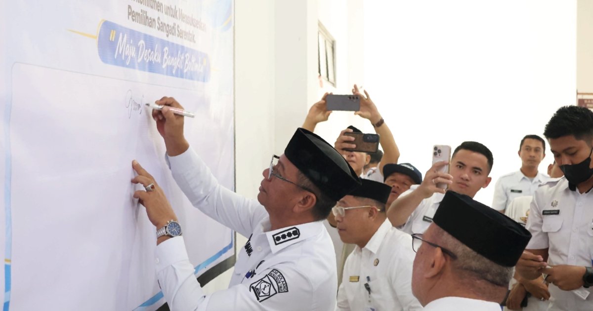 Bupati Oskar Manoppo launching Pilsang Serentak Boltim 2026.