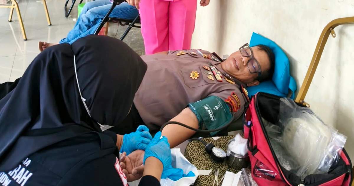 Donor Darah Polres Boltim Kumpulkan Sekitar 30 Kantong