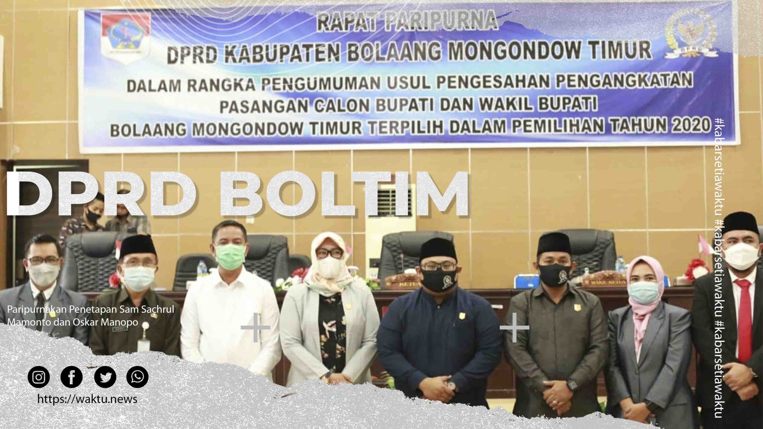 Paripurna Penetapan Sachrul Mamonto dan Oskar Manopo