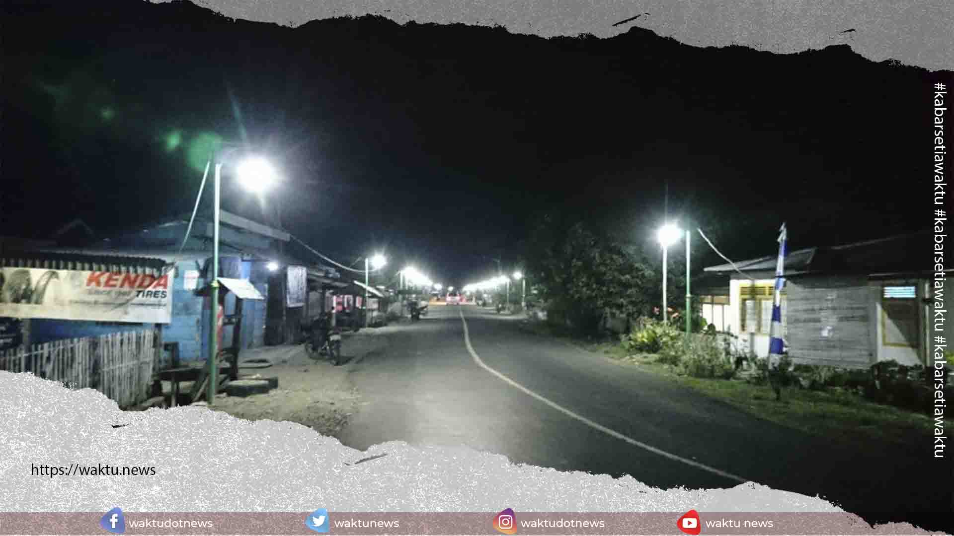 Di Pimpin Muldan Akasi, Jalan Desa Nuangan Selatan Terang Bersinar