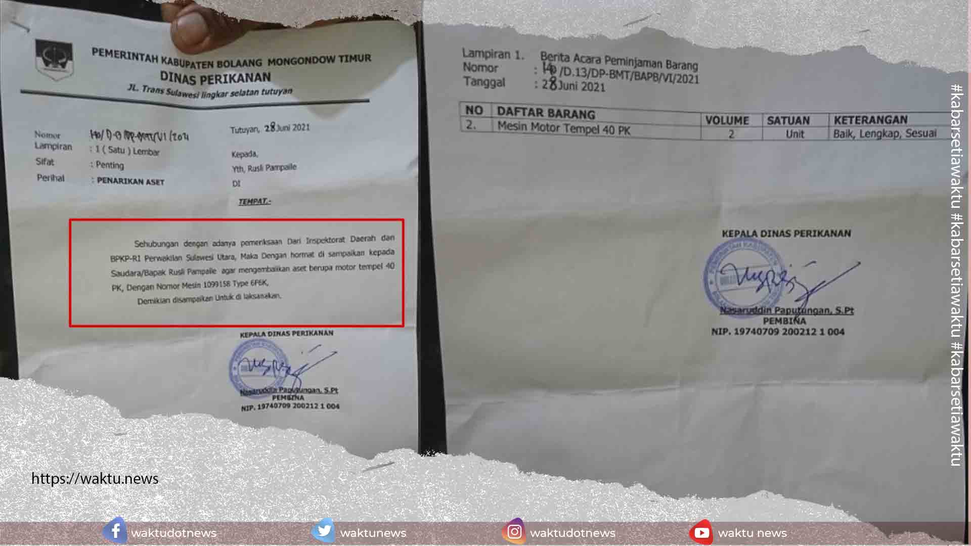 Penarikan Mesin Tempel DKP Boltim