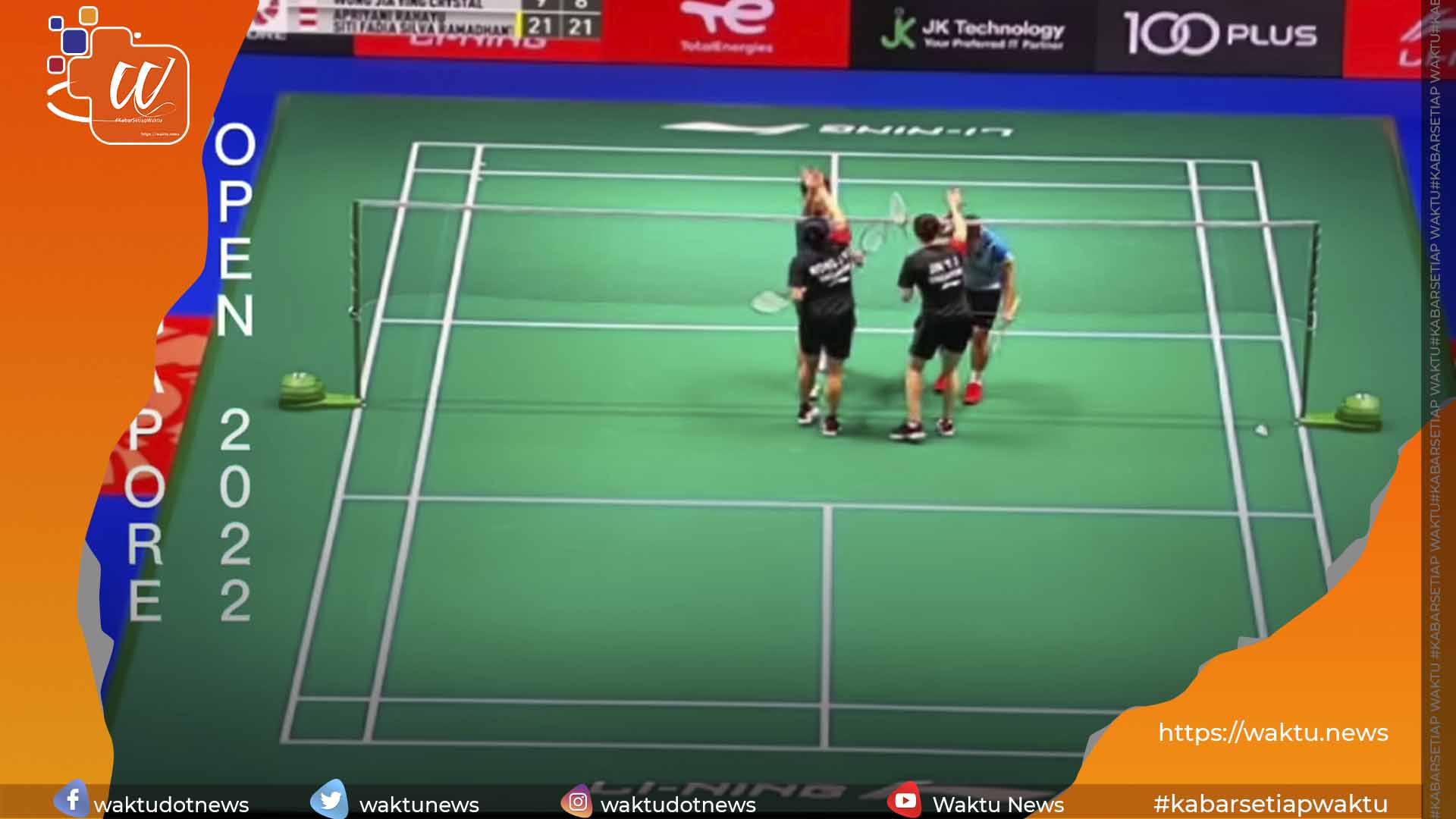 Apriyani Rahayu - Siti Fadia Unggul Atas Jin Yujia-Wong Jia Ying Crystal