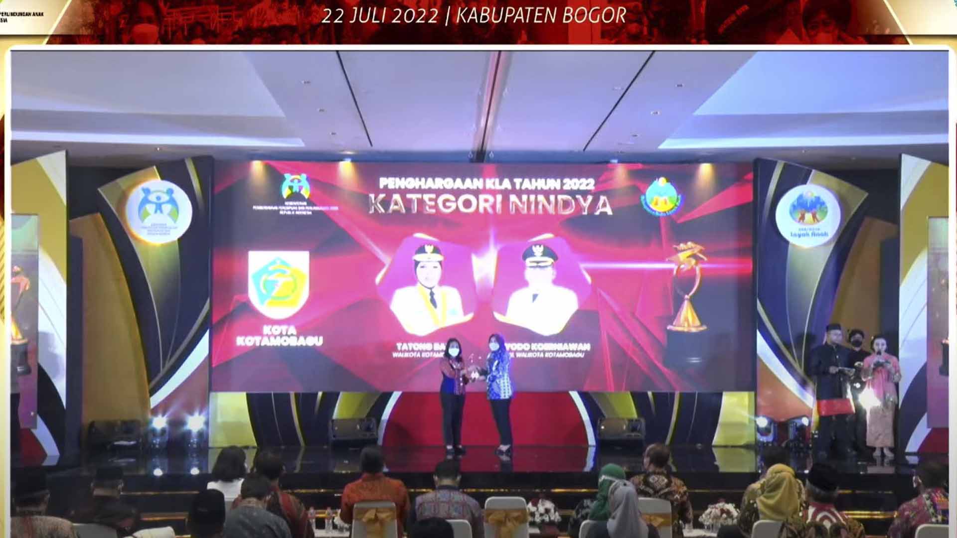 Kotamobagu Terima Penghargaan KLA Kategori Nindya