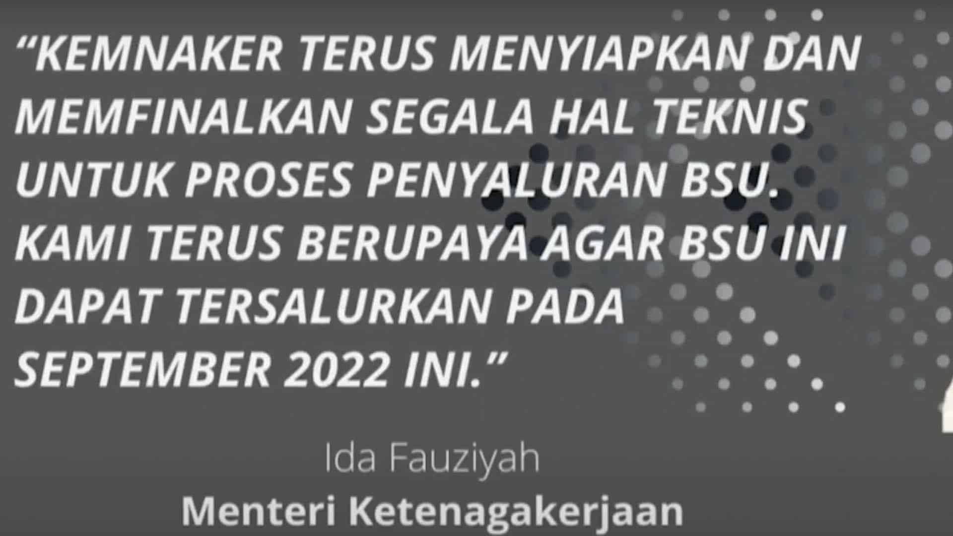 Menaker Siap Cairkan Bansos