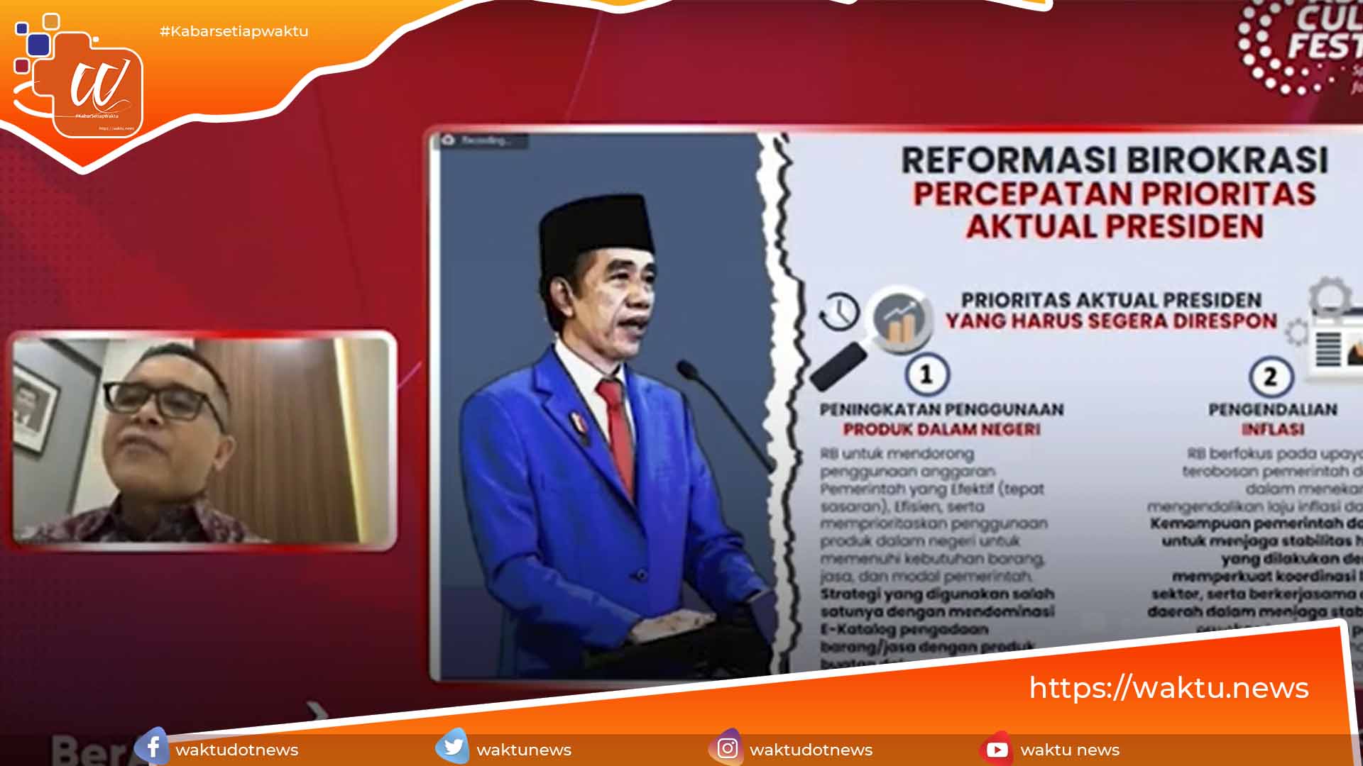 ASN Culture Fest 2022 Bersama Mengimplementasikan Fokus Reformasi Birokrasi