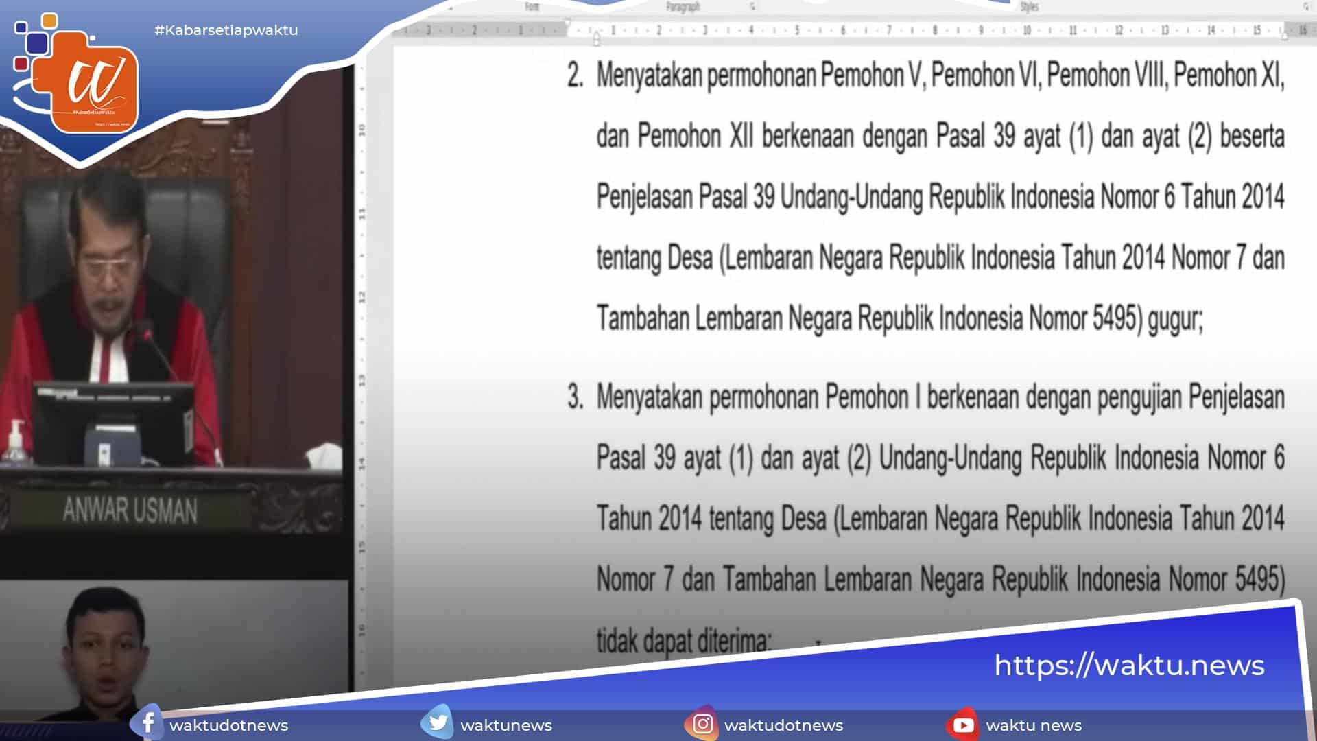 Gugatan Masa Jabatan Kepala Desa