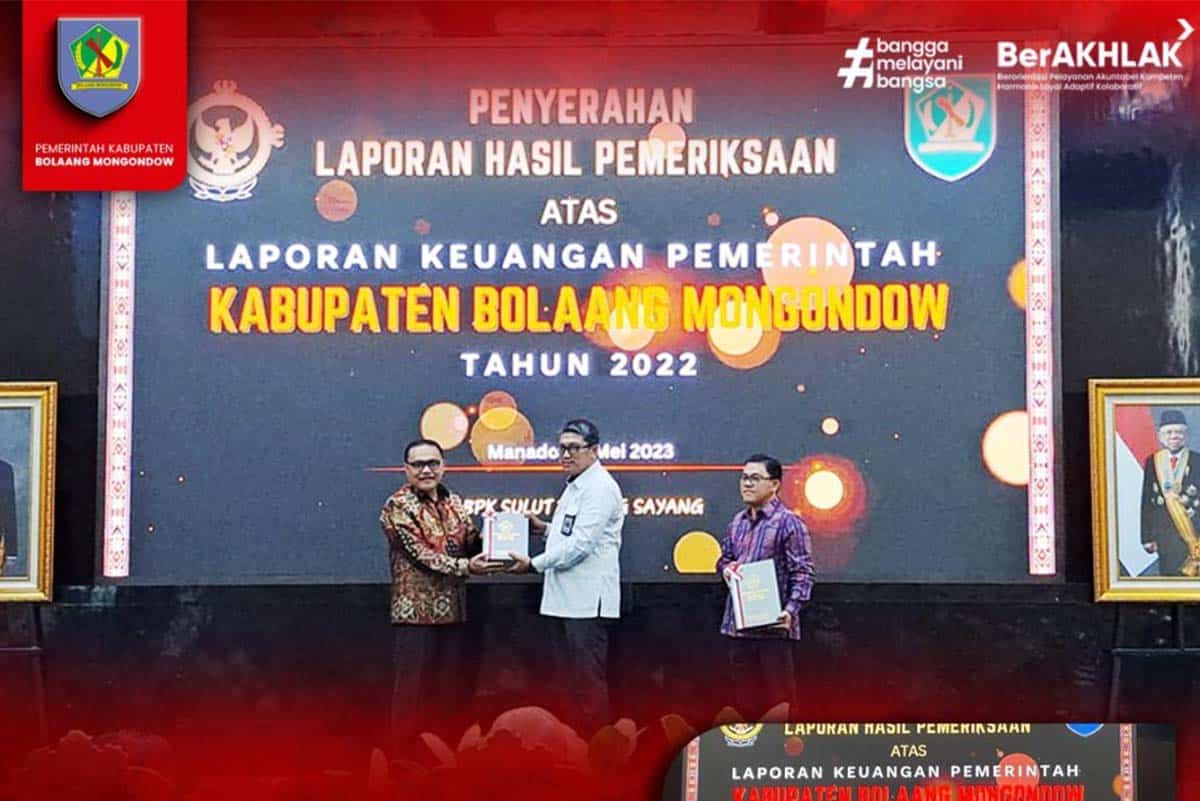 Pemkab Bolmong Raih WTP Ketiga
