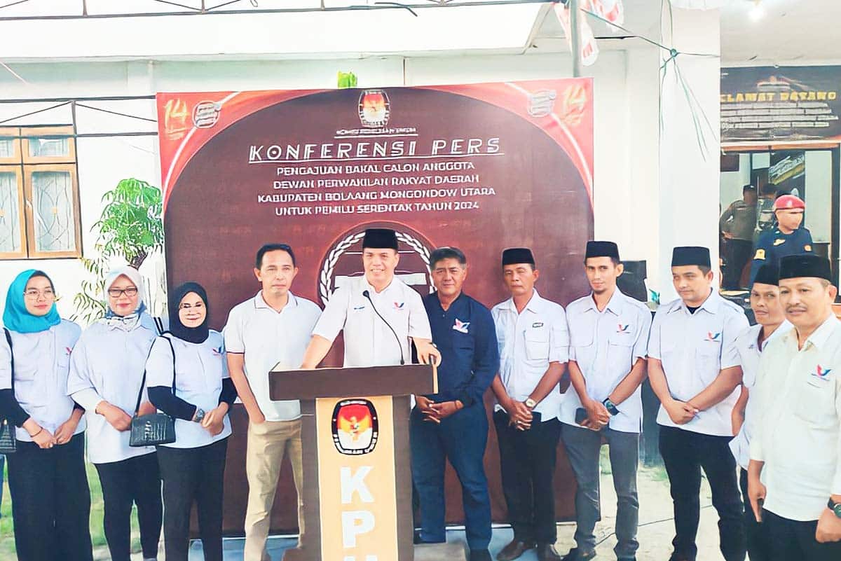 Perindo Bolmut Daftarkan Bacaleg ke KPU