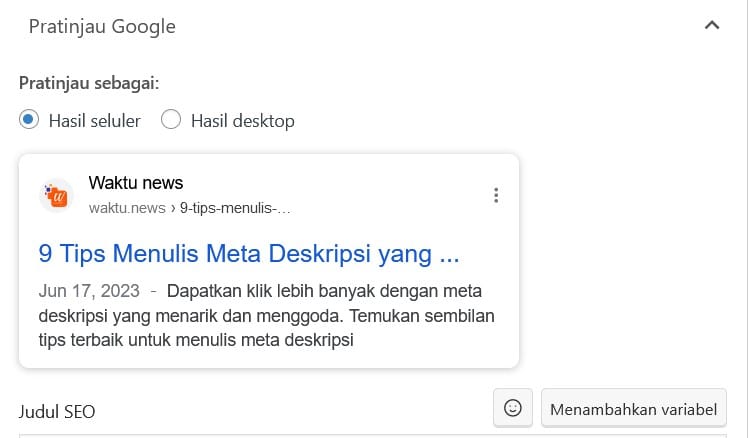 Tips Menulis Meta Deskripsi Menarik