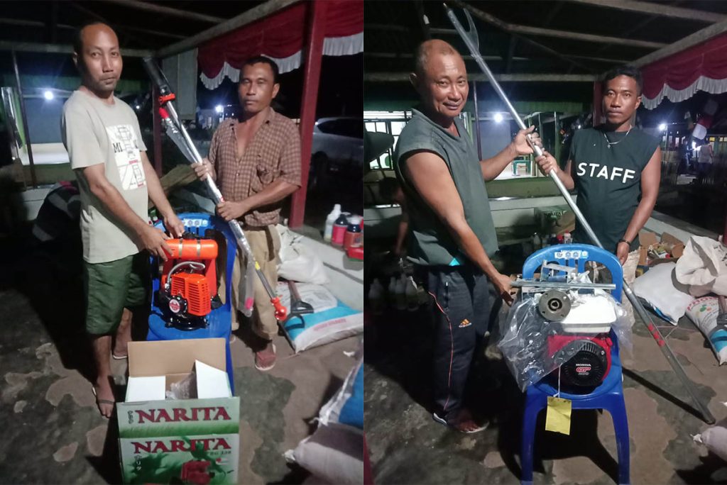 Bantuan Mesin Pemangkas Rumput dan Katinting