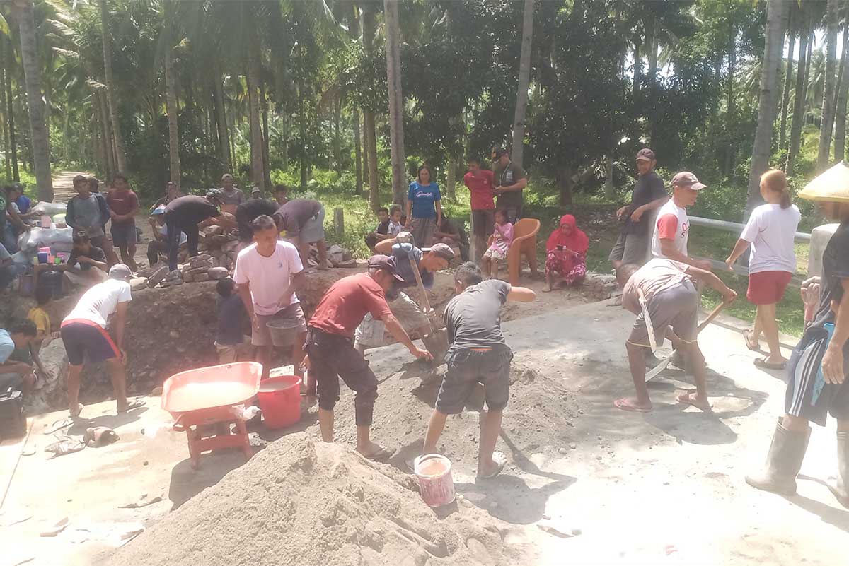 Kades Nuangan Masnien Mokoagow Apresiasi Swadaya