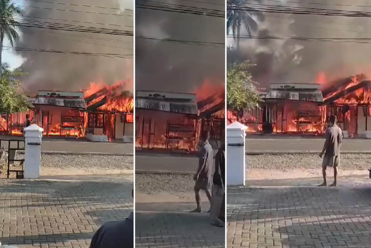 Kebakaran Menghanguskan Rumah di Bolangitang Barat