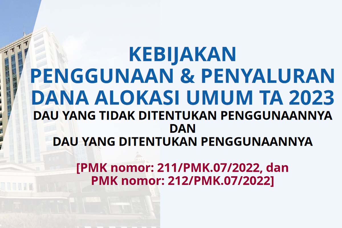 Realisasi DAU Peruntukan Bolmut Tahun 2023