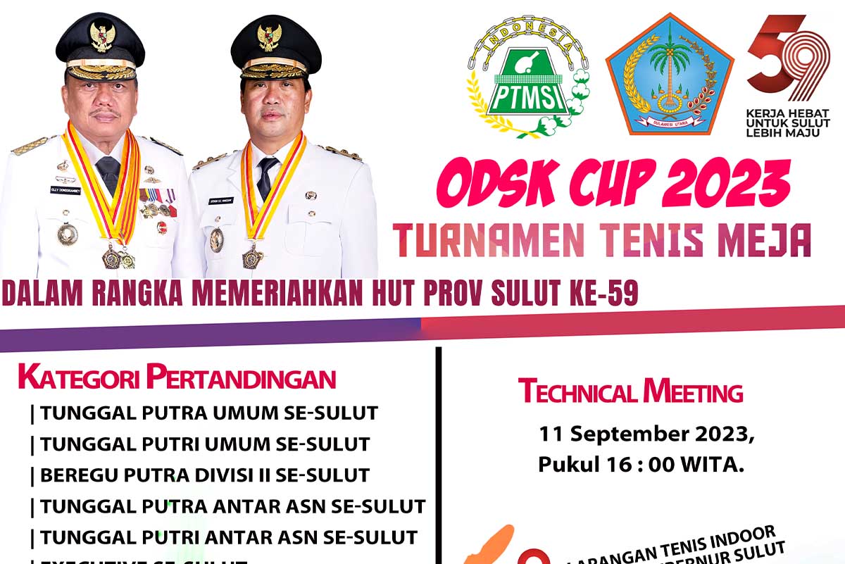 Turnamen Tenis Meja ODSK Cup 2023