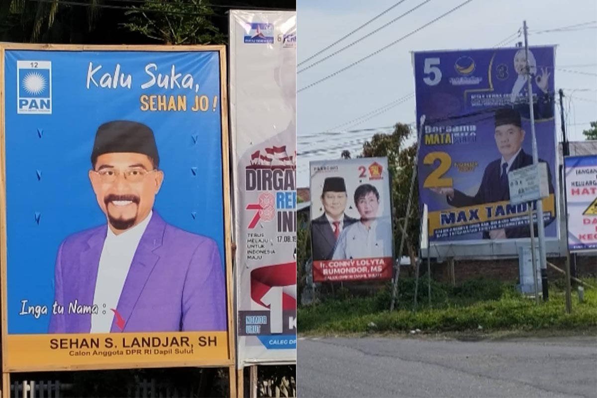 Bawaslu Boltim Tak Mau Menertibkan Baliho Bacaleg