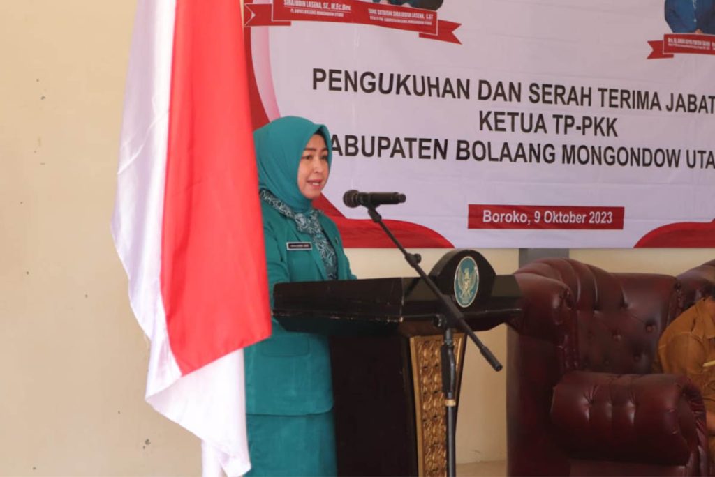 Ening Sutrisni Lasena Adam Memimpin TP-PKK Bolmut