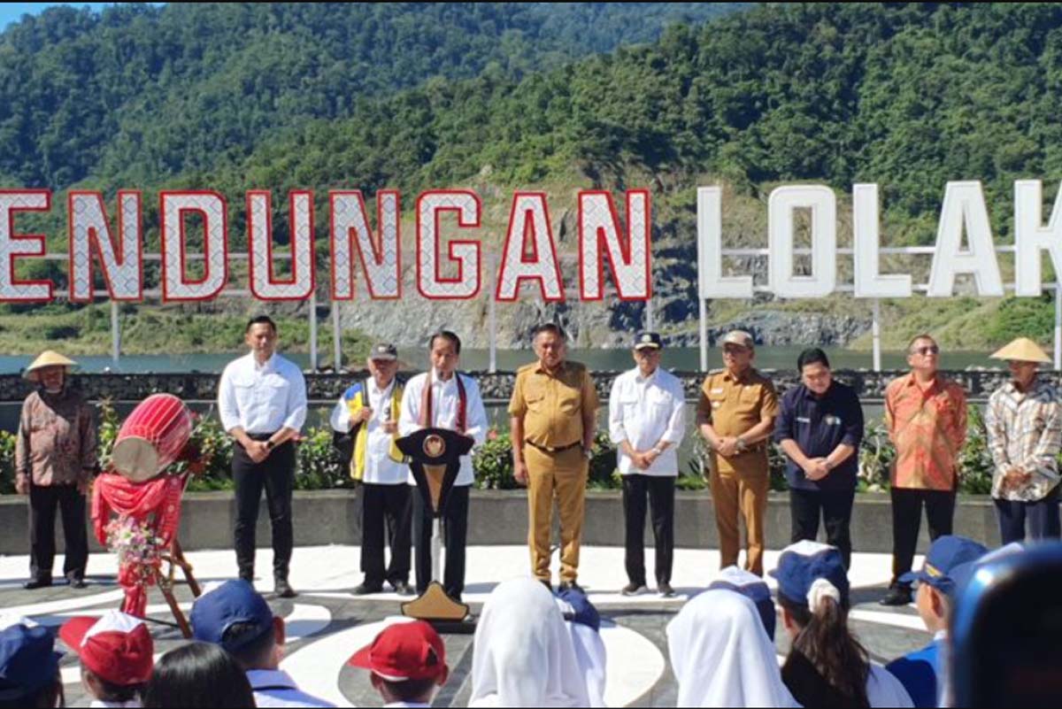 Jokowi Resmikan Bendungan Lolak