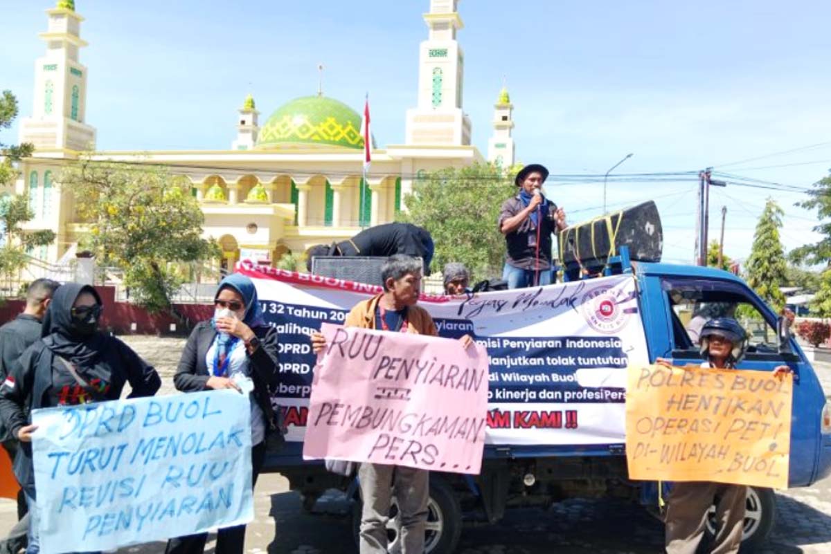 Jurnalis Buol Tolak RUU Penyiaran
