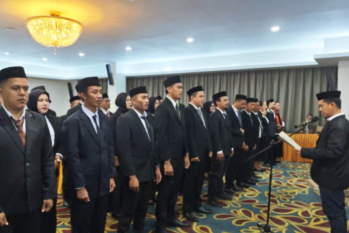 KPUD Bolmut Lantik Anggota PPK 2024
