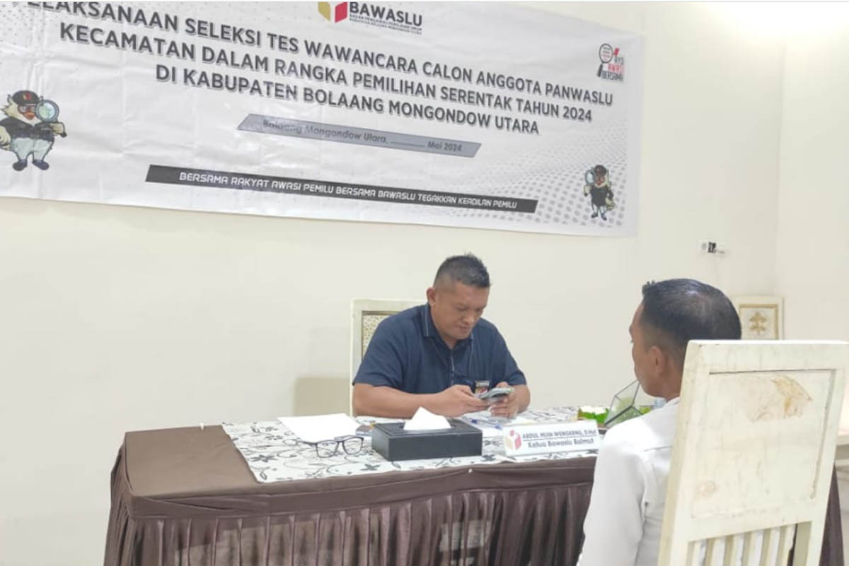 Tes Wawancara Calon Panwascam Bolmut