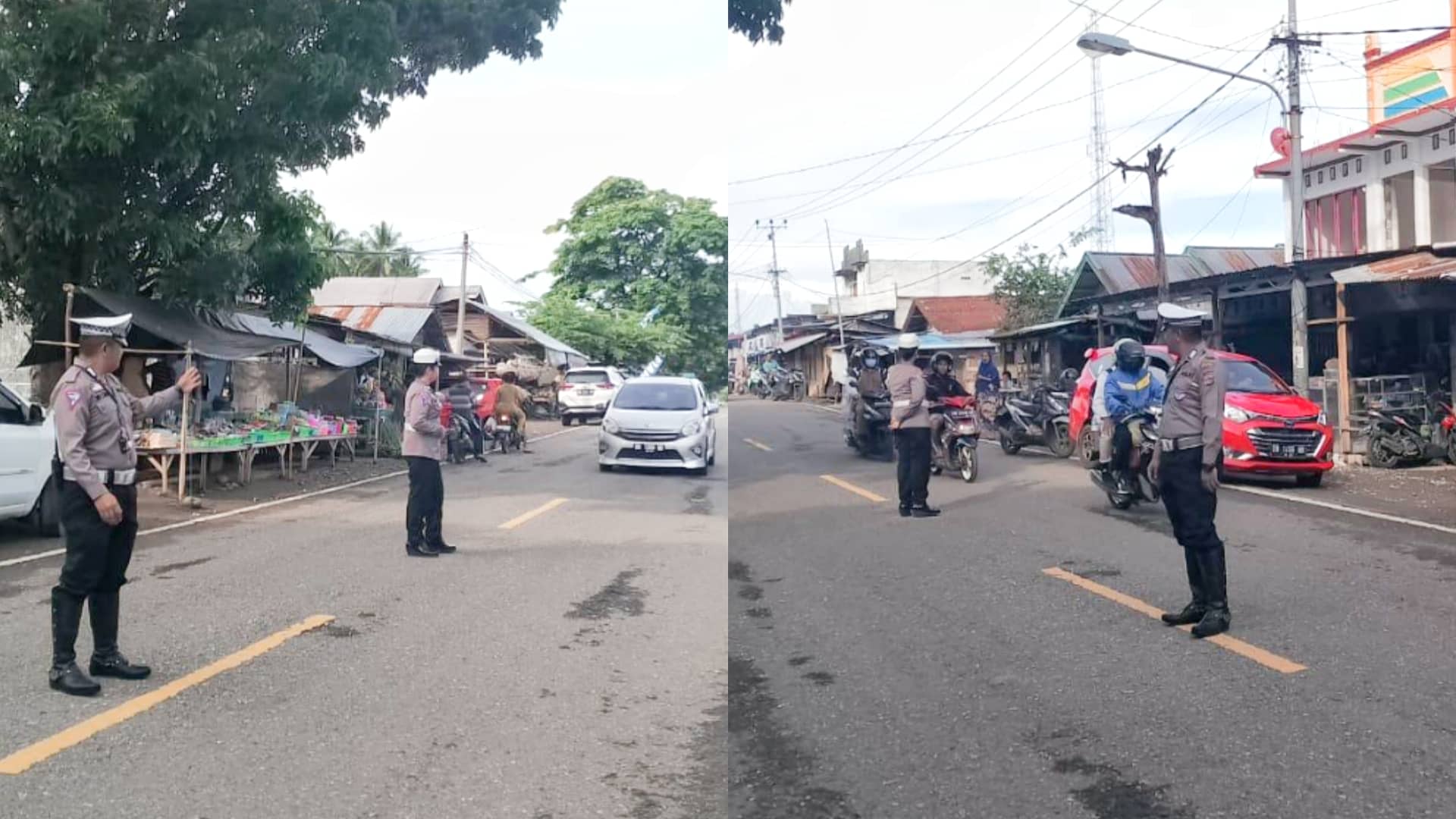 Satlantas Polres Boltim Gelar Strong Point, Tingkatkan Keamanan dan Kenyamanan Pengguna Jalan