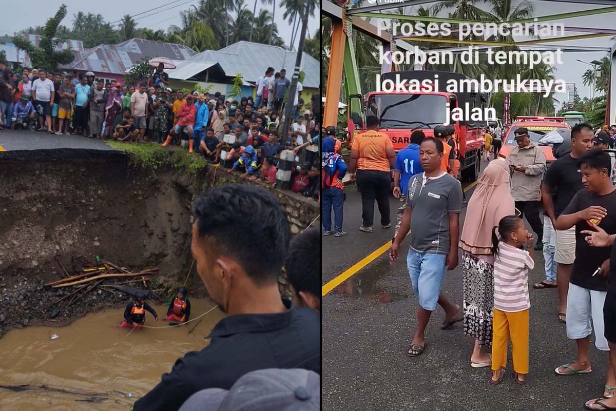 Jalan Pendekat Jembatan Monano Putus
