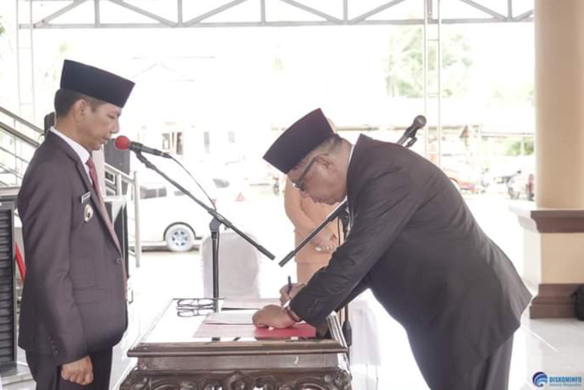 Abdullah Mokoginta Resmi Sekda Bolmong