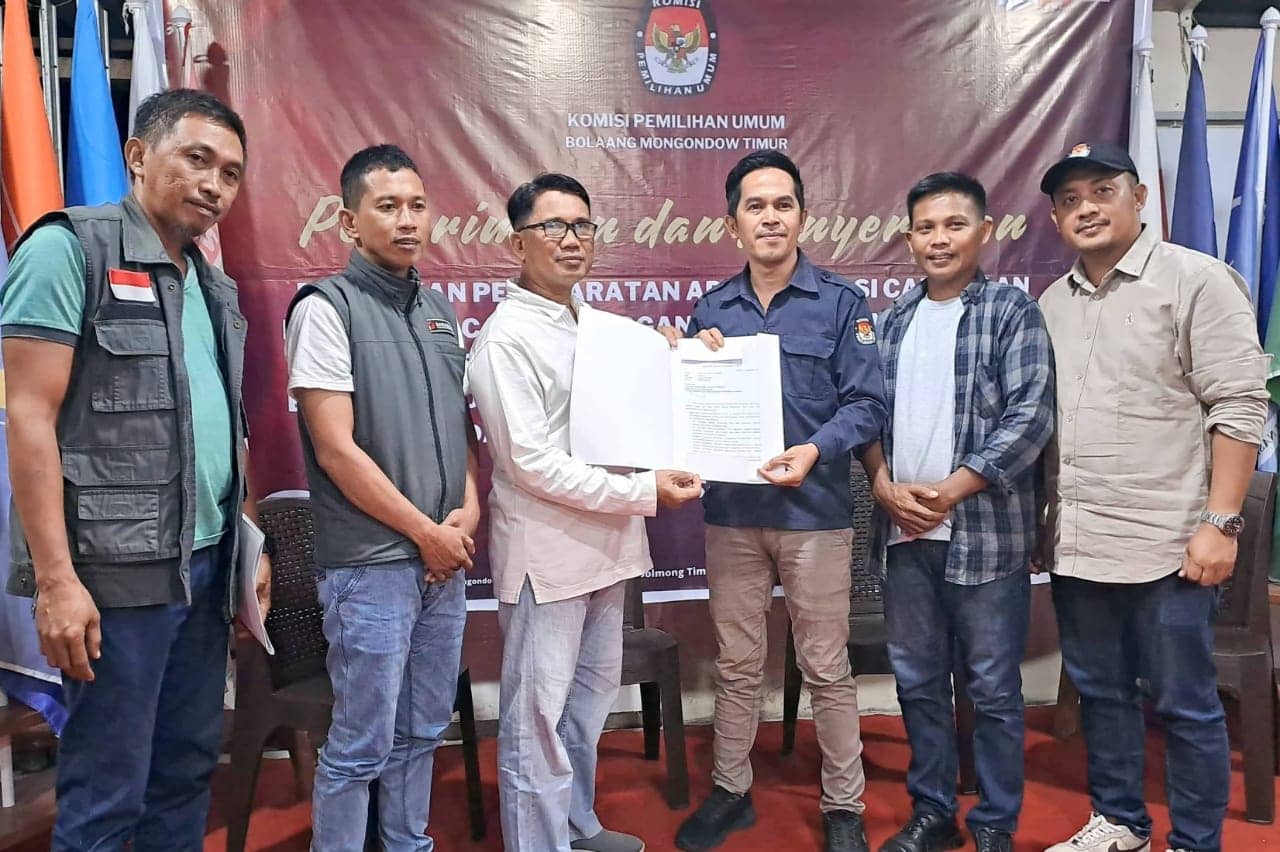Sah! KPU Boltim Nyatakan Berkas Pendaftaran Oskar-Argo Telah Memenuhi Syarat
