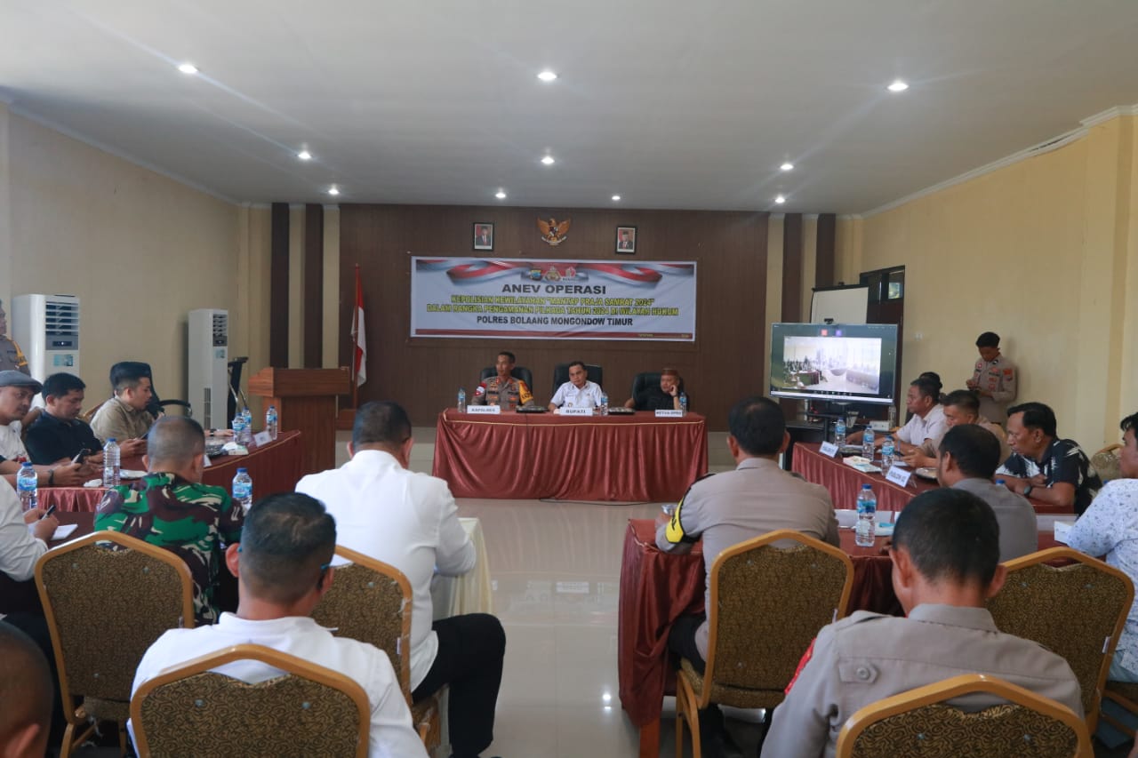 Polres Boltim Rapat Mendadak
