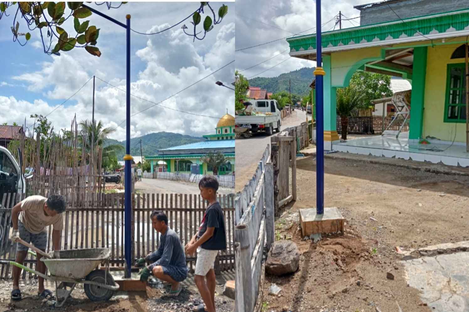Desa Loyow Pasang Puluhan Lampu PJU