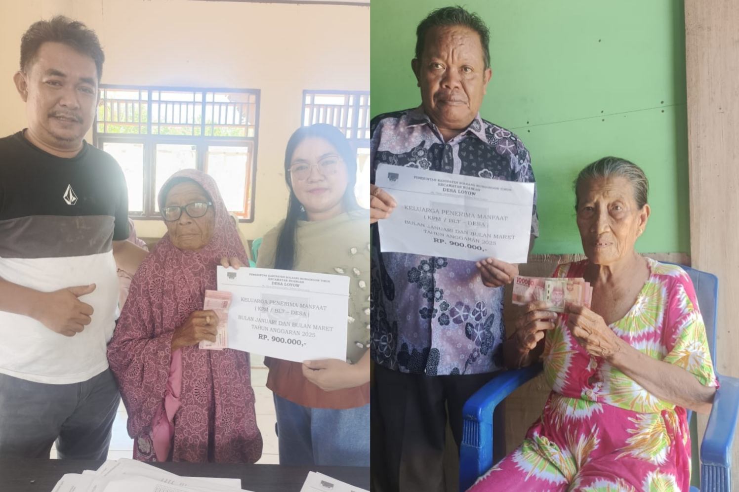 Desa Loyow Salurkan BLT Dana Desa 2025