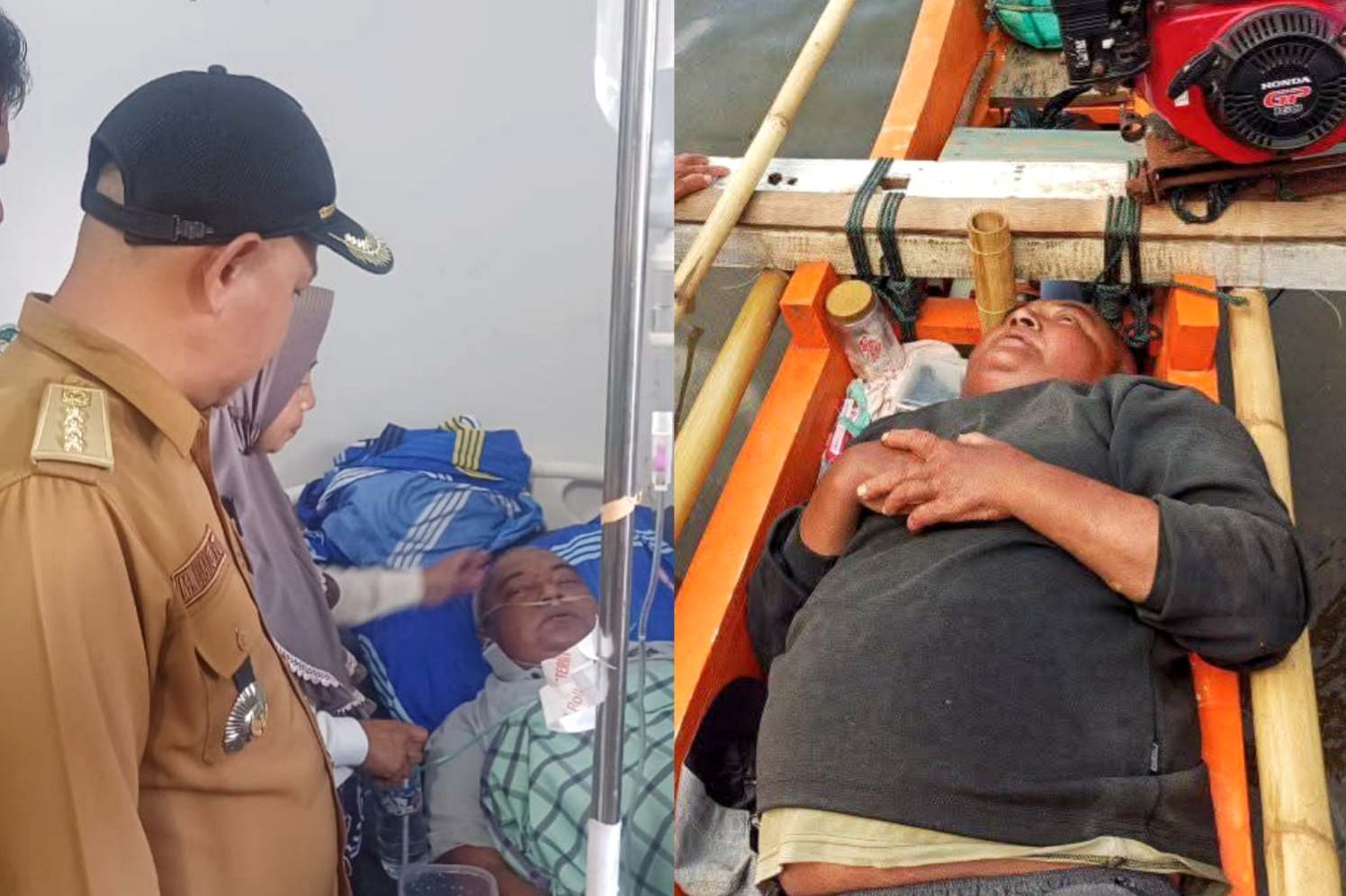 Seorang Nelayan Ditemukan Terkapar Lemas Dalam Perahu di Tanjung Bajo Jiko Belanga Boltim