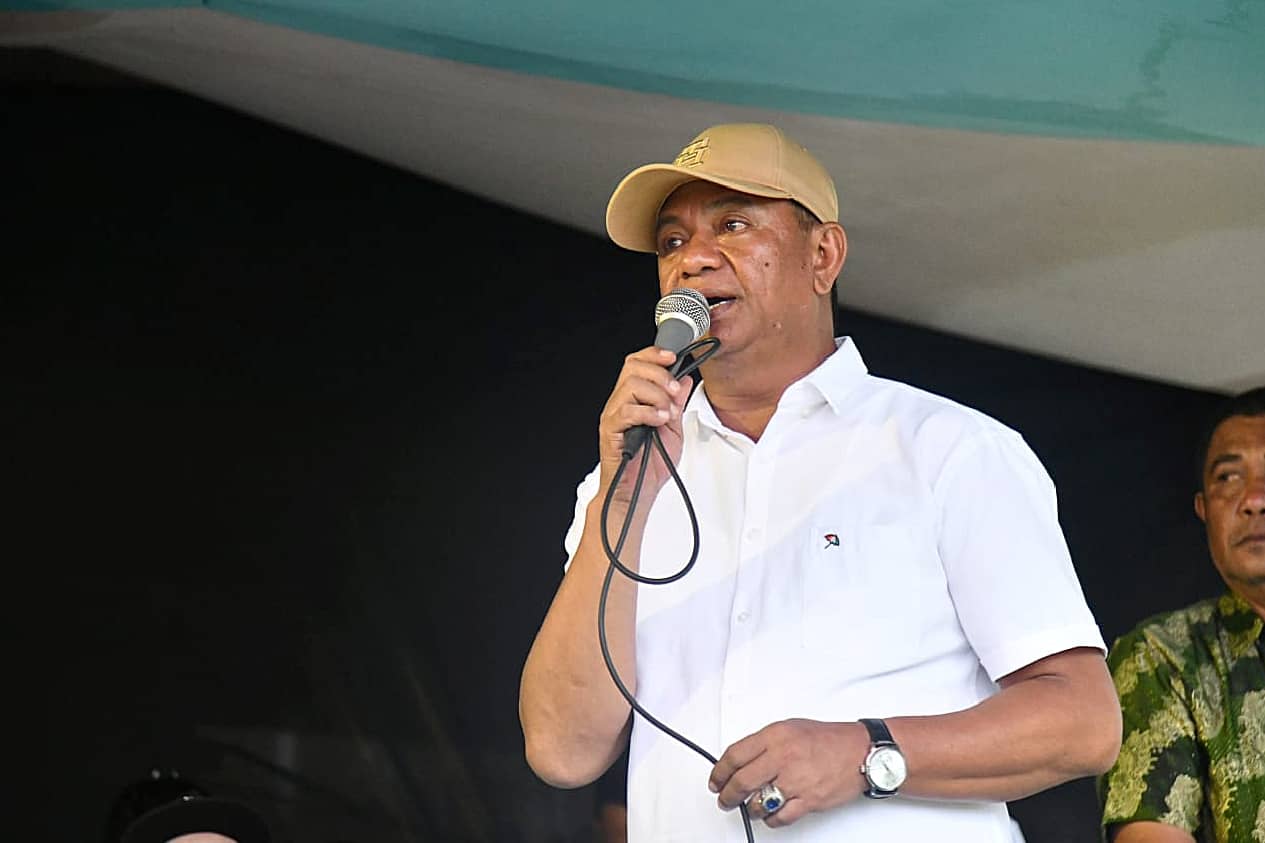 Bupati Boltim Oskar Manoppo Buka Open Turnamen TP-PKK Cup 2025 di Nuangan I, 81 Desa Turun Berlaga