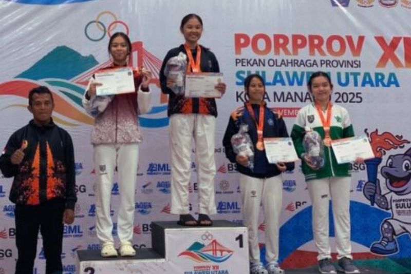 Taekwondo Boltara raih emas Porprov Sulut 2025