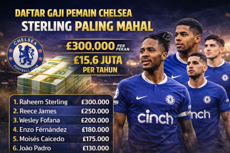 Gaji pemain Chelsea 2025/2026
