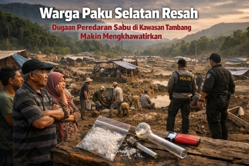 Peredaran sabu di Paku Selatan