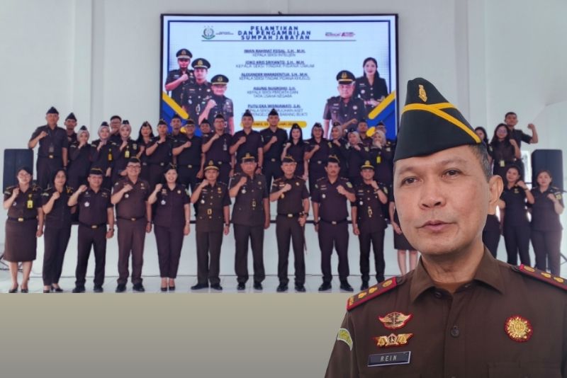 pelantikan pejabat Kejari tomohon