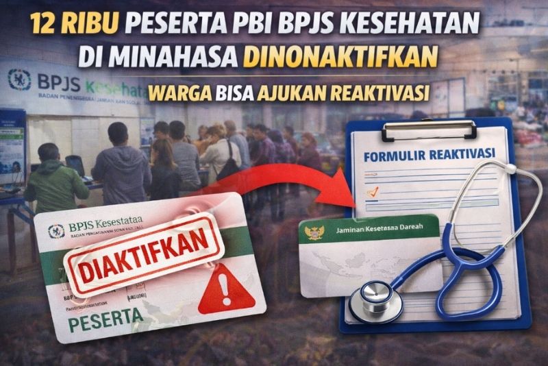 penonaktifan PBI BPJS Minahasa