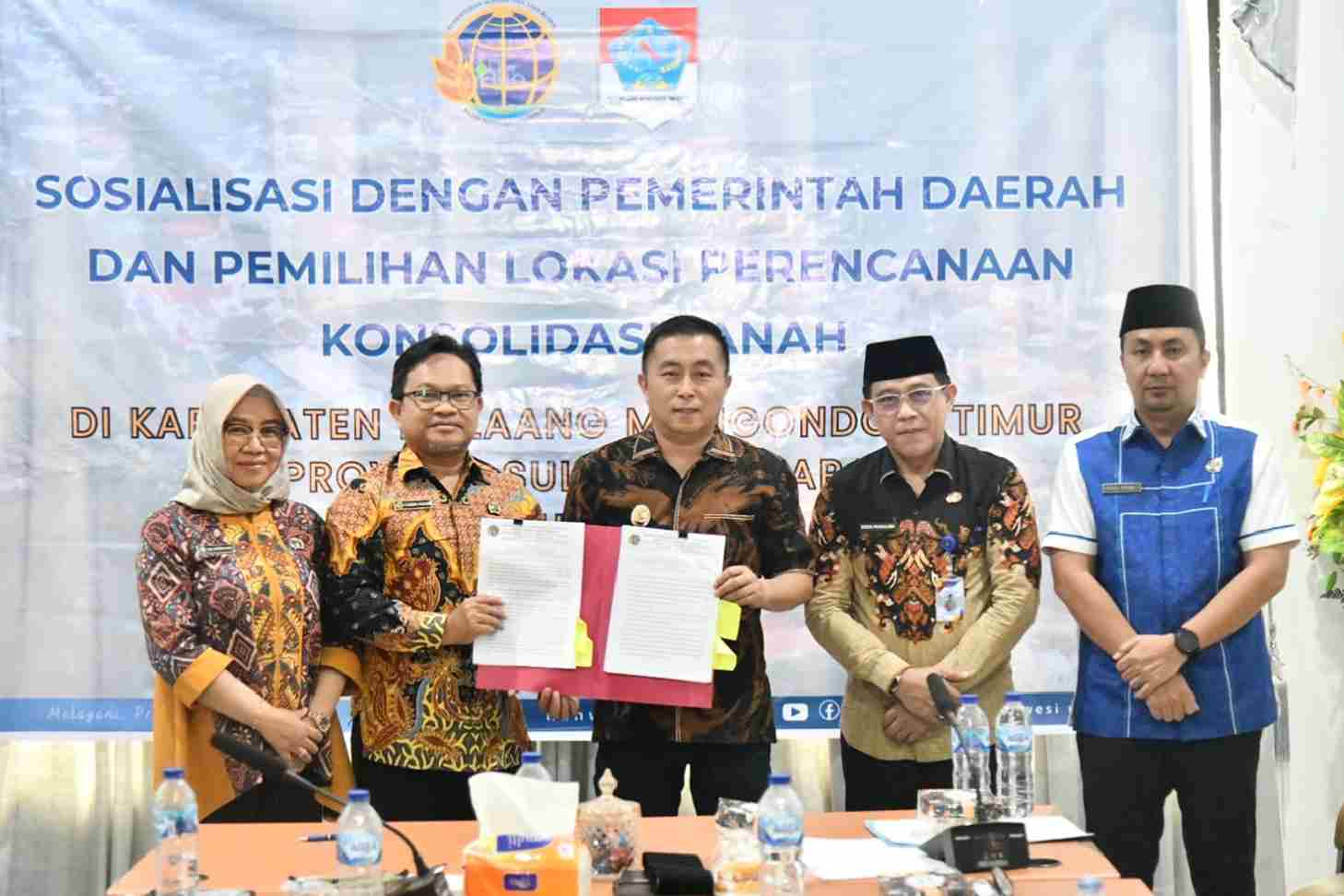 Wabup Argo Vinsensius Sumaiku mengikuti Sosialisasi Konsolidasi Tanah 2026 di Kantor Bupati Boltim