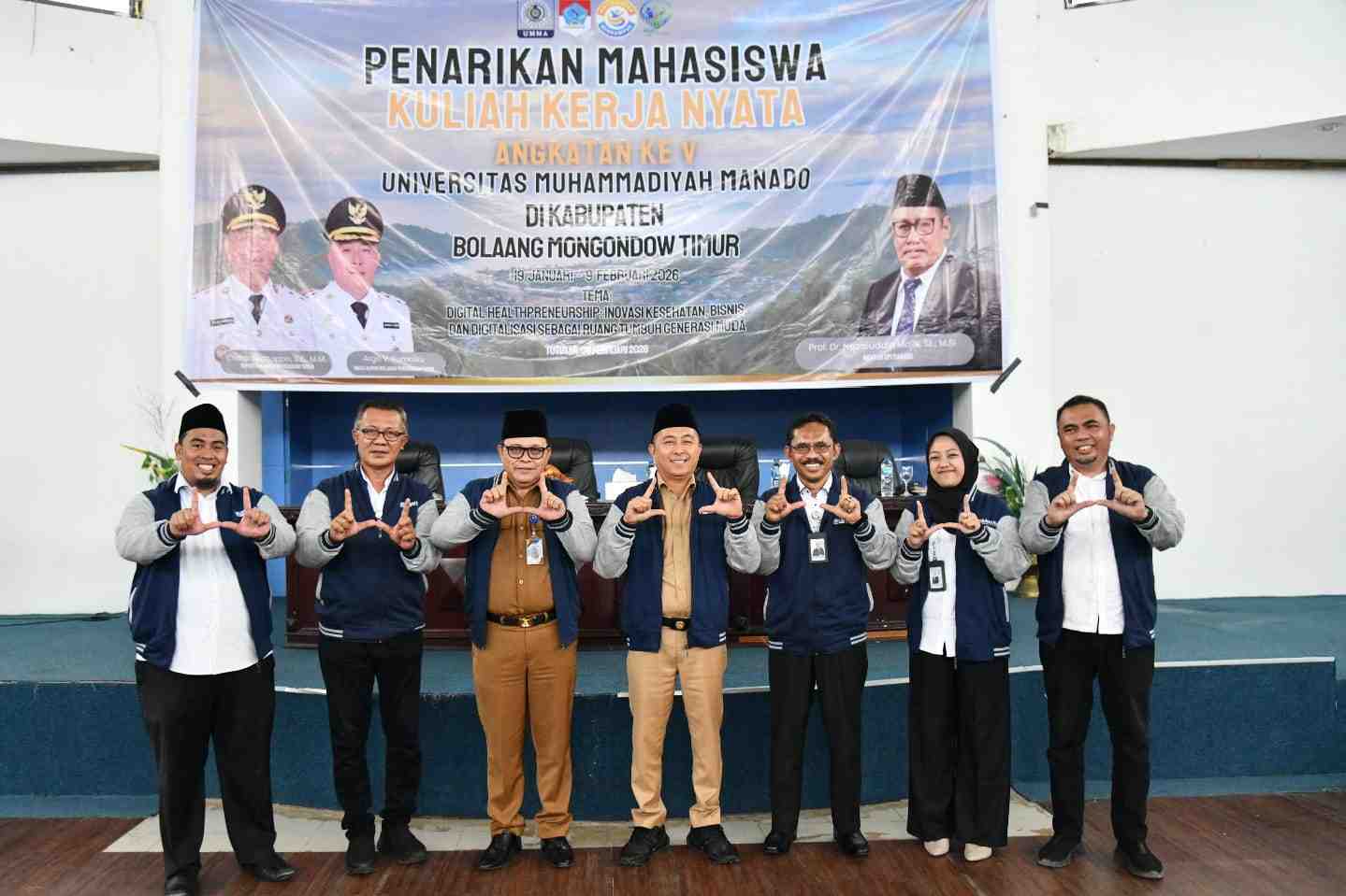 Wabup Argo Sumaiku menghadiri penarikan KKN UMM di Boltim tahun 2026