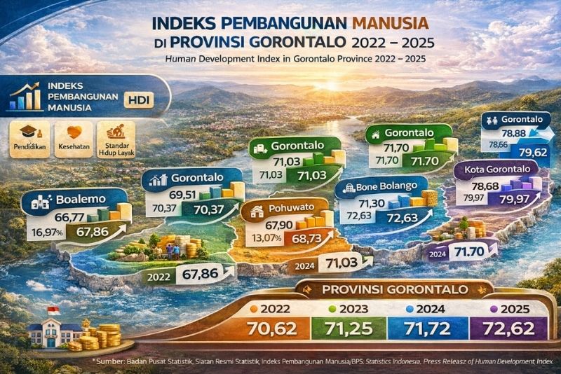 Indeks Pembangunan Manusia Gorontalo 2025